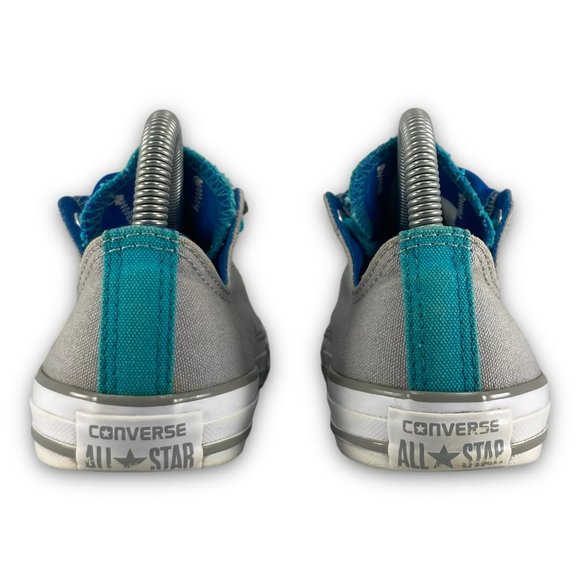 Converse Chuck Taylor All Star Sneakers 645241F Double Tongue Gray Blue Youth 5 - Picture 6 of 9